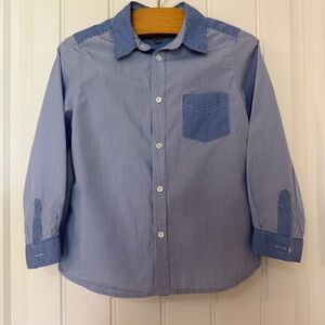 Bonpoint Boys Blue Button Down Shirt